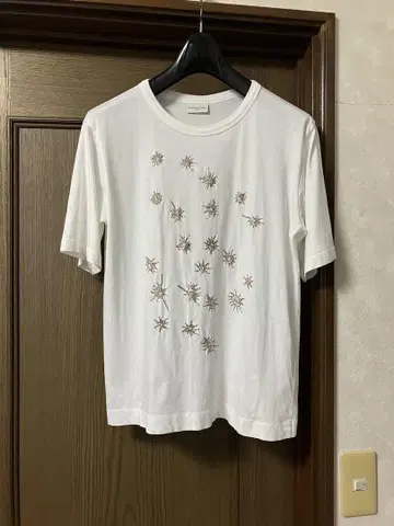 dries van noten 비쥬 자수 t 셔츠