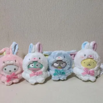 산리오 고르고 고르고 인형옷 마스코트 4체