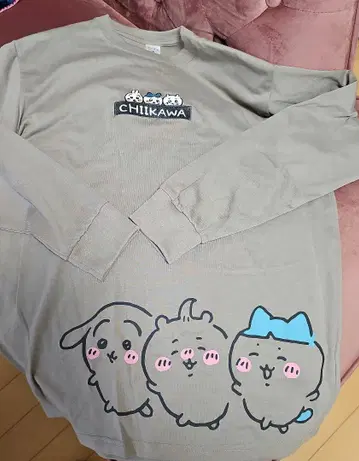 치이카와 (먼작귀) CHIIKAWA 긴팔 T셔츠 그레이