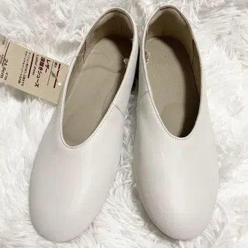 무인양품 피로를 덜어주는 가죽 깊은 착용감의 신발 24.5cm 화이트