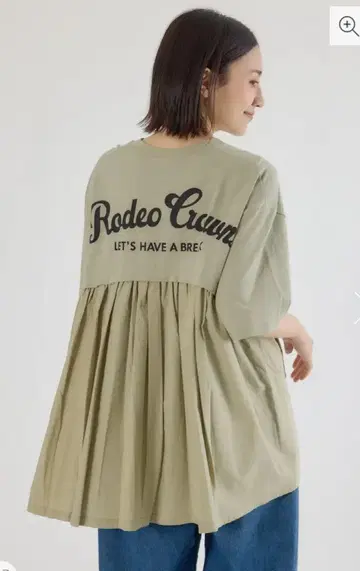 로데오 크라운 백 개더 도킹 티셔츠 택 포함 새상품