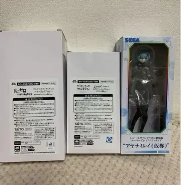 피규어 묶음 판매 아야나미 레이 렘 오토 아이