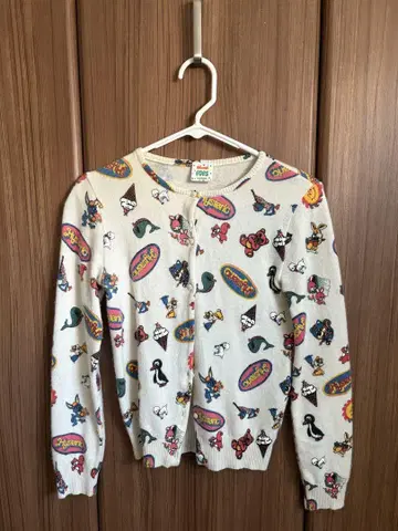 HYSTERIC GLAMOUR 캐릭터 패턴 긴팔 가디건
