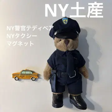 [ 새상품급 ] NY 기념품 마그넷 경찰 테디베어