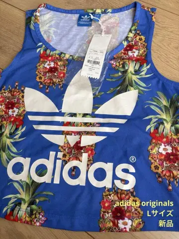 [ 새상품 ] adidas 상의 탱크탑 파인애플 L 사이즈 요가