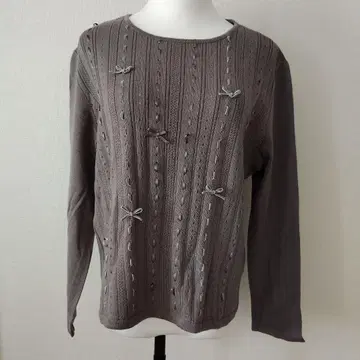 레리안 멋진 리본 포함 그레이 긴팔 니트 13 + #29