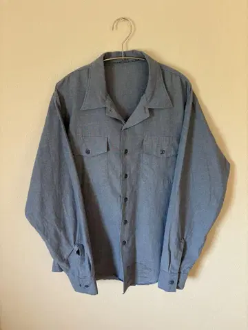 90s U.S NAVY chambray shirt