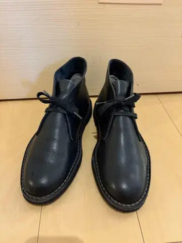 REGAL 디저트 부츠 블랙 가죽 27.0