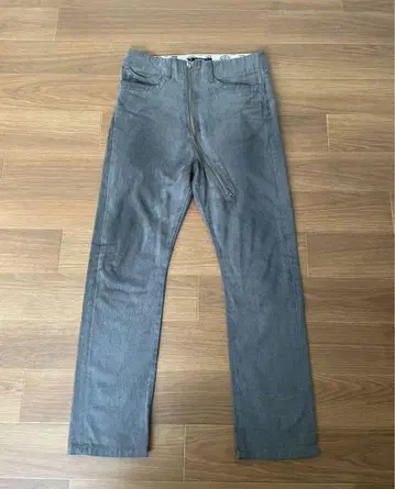 ZUCCA dickies 그레이 워크 팬츠 프론트 롱 지퍼 W30