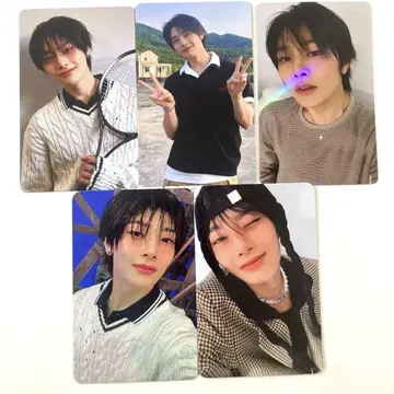 스키즈 아이엔 컴프 세트 HMV 럭키 드로우 AB 트레이딩 카드 아코디언