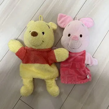 곰돌이 푸 피글렛 장갑형 봉제 인형
