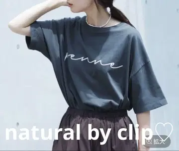 natural by clip 모듬 로고 프린트 T셔츠 이번 시즌