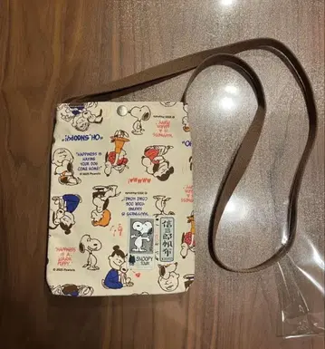 스누피타운 이치자와 신자로 캔버스 사코슈 올 패턴 캔버스 숄더백