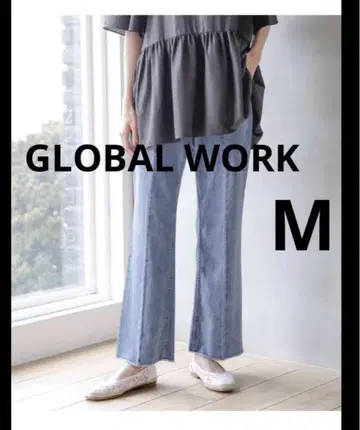 GLOBAL WORK GOOD 데님 플레어 팬츠/904774 M