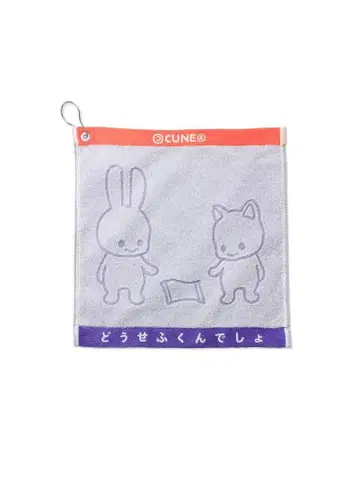 CUNE 핸드 타월 토끼와 고양이