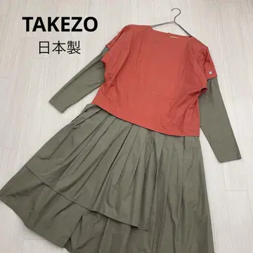 TAKEZO 타케조 도킹 원피스 어깨 패드 포함 소매 탈부착 가능