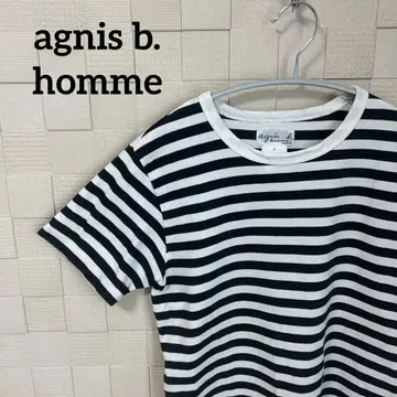 에네스베 옴므 구제 의류 보더 티셔츠 agnesb. homme
