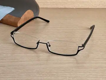 스퀘어 언더 림 안경 메탈 패션 남녀 공용