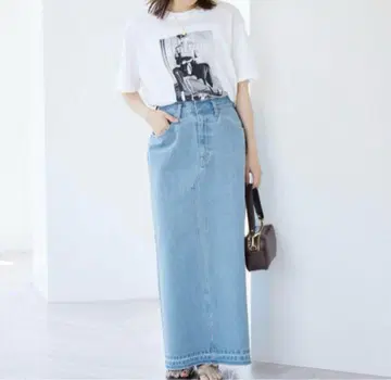 새상품 슬로브 이에나 LE DENIM 리 컷오프 스커트 38 IENA