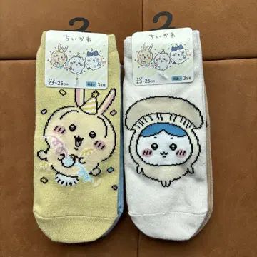 치이카와 (먼작귀) 여성용 스니커즈 삭스 3족 2세트 시마무라 아베일