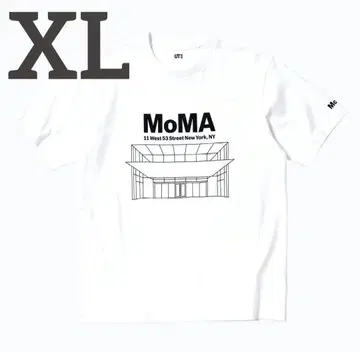 택 포함 새상품 UNIQLO UT 그래픽T셔츠 MoMA 화이트 XL