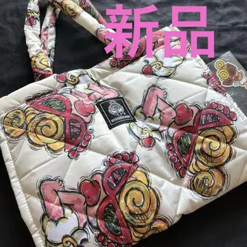 새상품 HYSTERIC MINI 퀼팅 토트백 스티커 히스미니