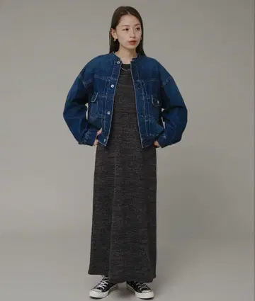 새상품급 어반 리서치 스트레이트 라인 컷 원피스