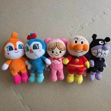 호빵맨 캐릭터 봉제 인형 세트