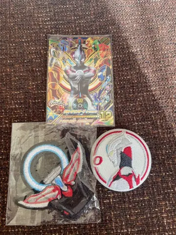 퓨전 파이트 울트라맨 ORB UR 자수 캔뱃지 변신 아이템 자수