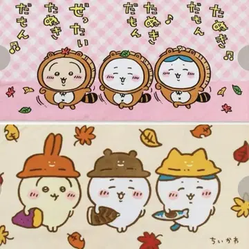 시마무라 치이카와 (먼작귀) 페이스 타월 각 1장 2장 세트