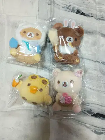 미개봉 새상품 당신을 생각하는 봉제 인형 4개 세트