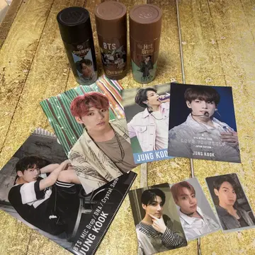 9BTS 핫 브루 커피캔 3세트 JUNG KOOK 포토 카드