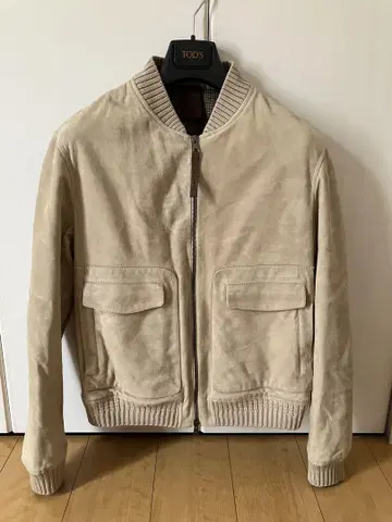 새상품급 RUFFO 루포 라무 스웨이드 가죽 블루종 105 M