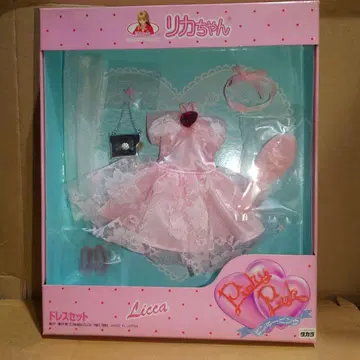 리카짱 핑키 핑크 드레스 세트 옅은 핑크 타카라
