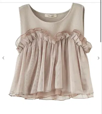 코코딜 튤 프릴 디자인 니트