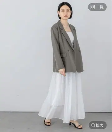 아파트바이 린넨 라이크 자켓