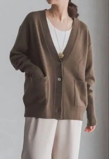 IENA SUPER180 V넥 가디건