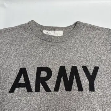레어 군용 Champion제 ARMY 프린트T셔츠 미군 밀리터리