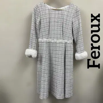 [ Feroux ] 트위드 원피스 SIZE2 퍼 #2063