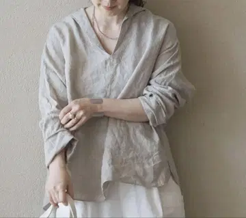 소프트 린넨 세일러 카라 셔츠
