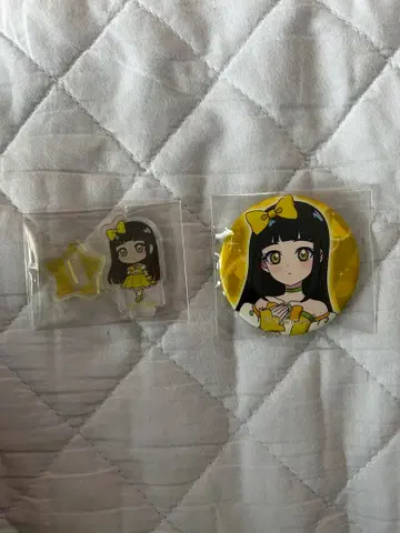 비밀의 아이프리 츠무기 캔뱃지 아크릴 스탠드 세트