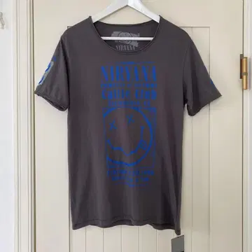 택 포함 NIRVANA 그레이 셔츠 사이즈 L