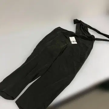 택 포함 새상품 ZARA 자라 팬츠 살로펫 오버롤 카키 S 사이즈