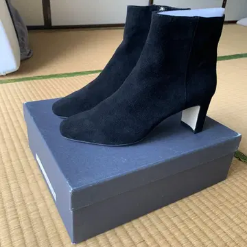 ROPE 블랙 스웨이드 부츠
