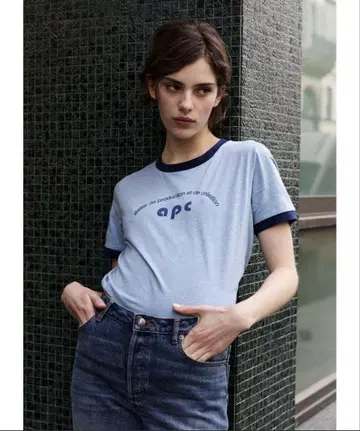 A.P.C. 링거 티셔츠