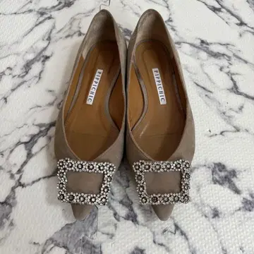 피피 시크 플랫 펌프스 비쥬 그레이지 23cm