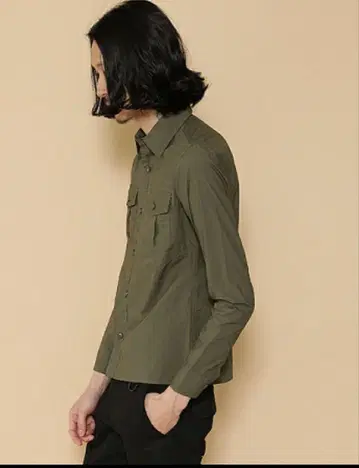 Magine CTN TWILL 밀리터리 셔츠 새상품 46(M)