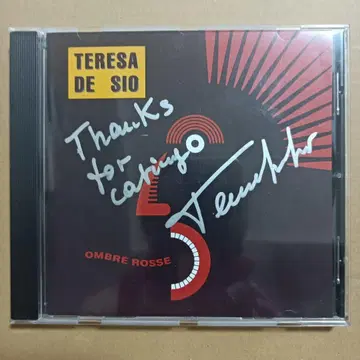 TERESA DE SIO CD OMBRA ROSSE 친필 사인