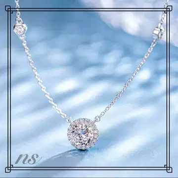 086nu [고품질] 다이아 목걸이 CZ S925 반짝이는 화려한 고급