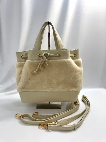 레더 쥬얼스 퍼 복조리 백 2way 핸드백 백팩